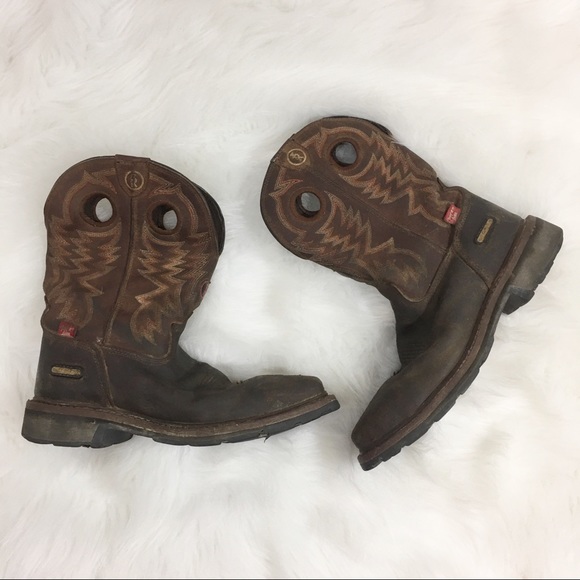tony lama steel toe boots